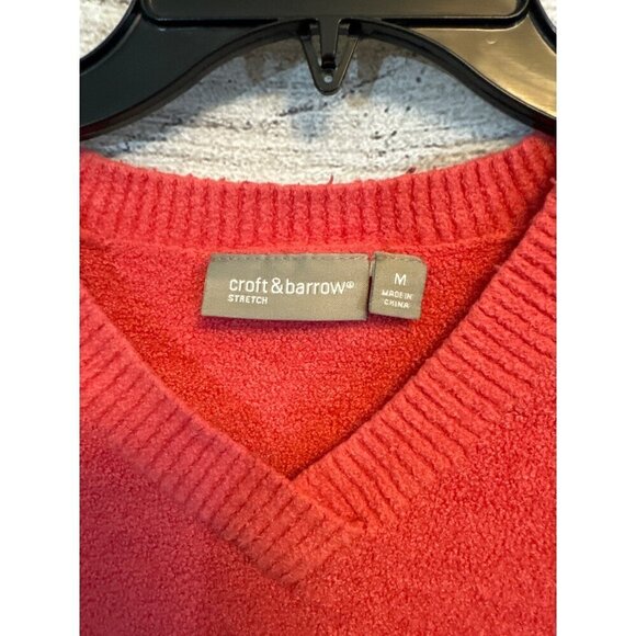 Croft & Barrow Extra Soft V-Neck Stretch Sweater Size M - Picture 3 of 3